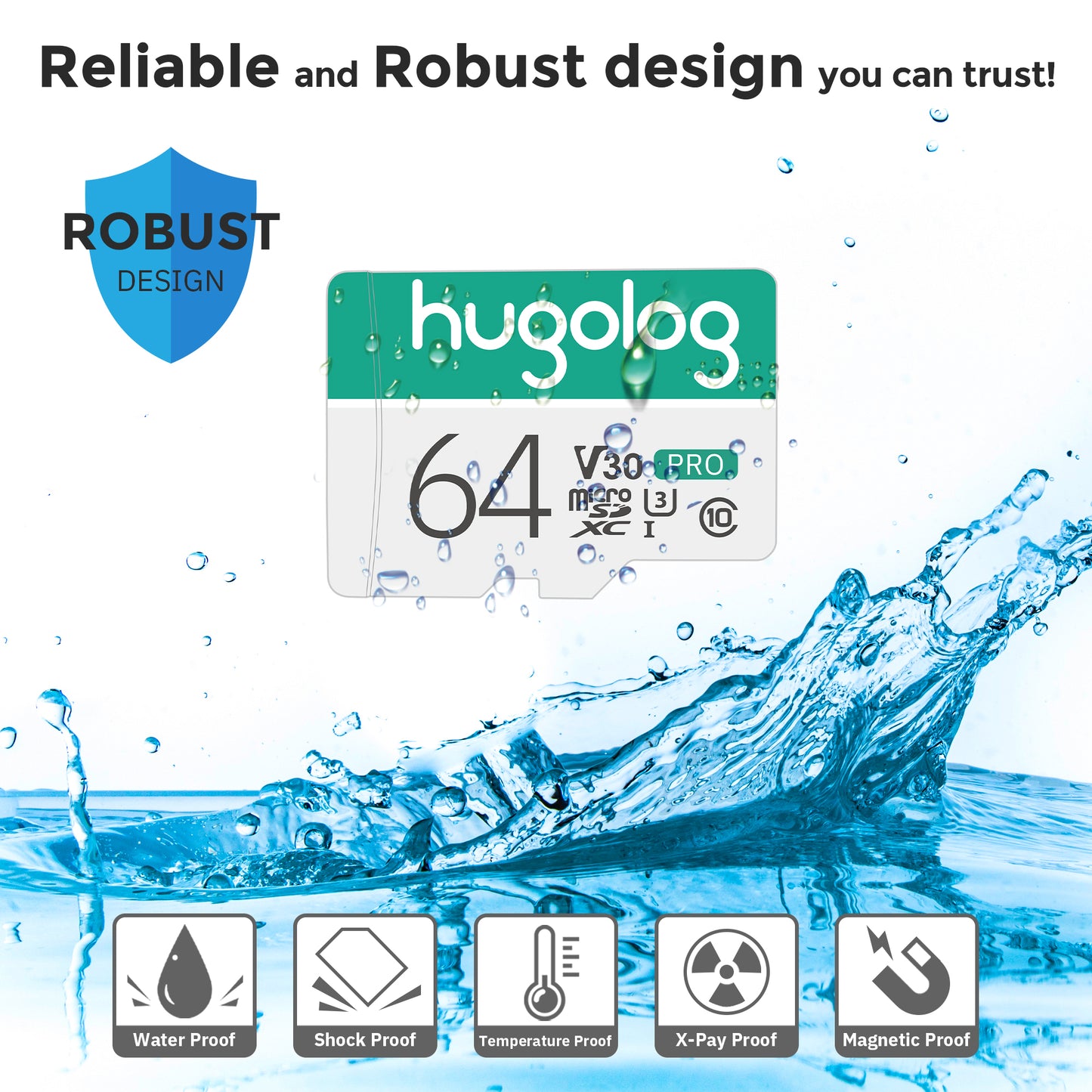 Hugolog 64GB Micro SD Card